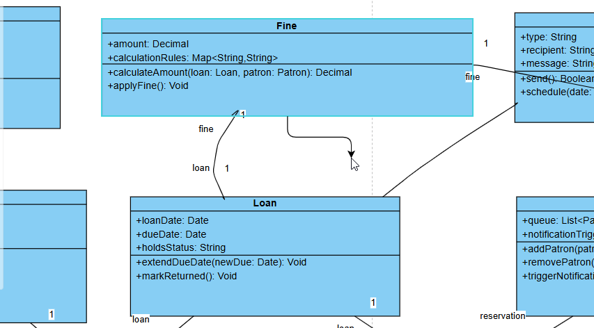 Editing a Class Diagram generated from AI Chatbot in Visual Paradigm's online class diagram editor