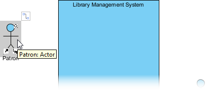 Hovering over actor to show Resource Catalog