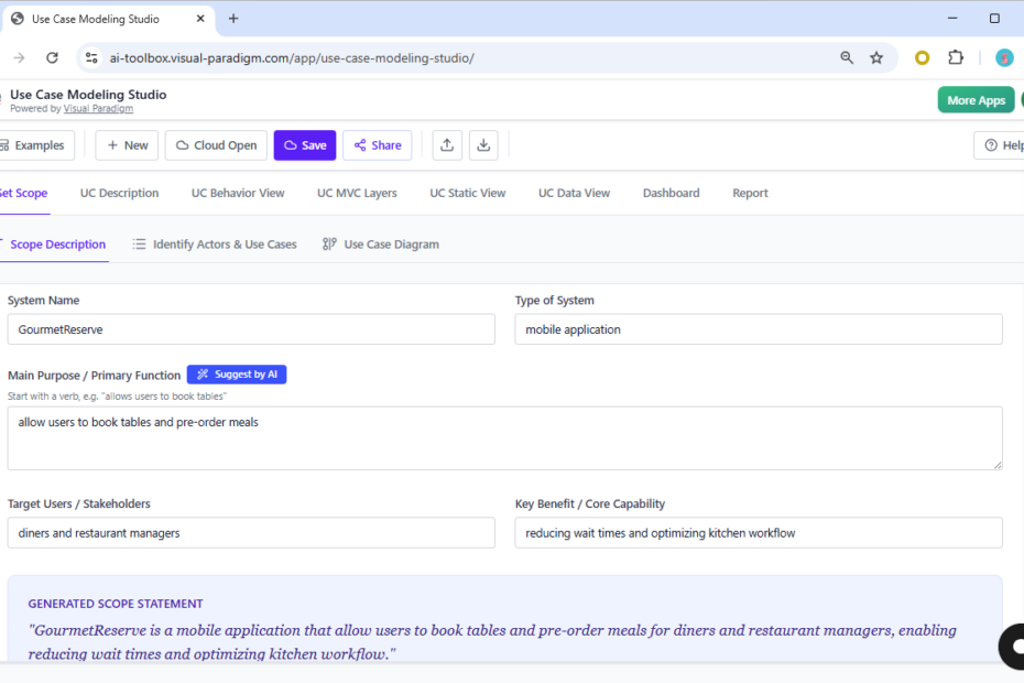 Optimierung des App-Designs von GourmetReserve: Warum Use-Case-Modellierungs-Studio traditionelle UML-Tools schlägt