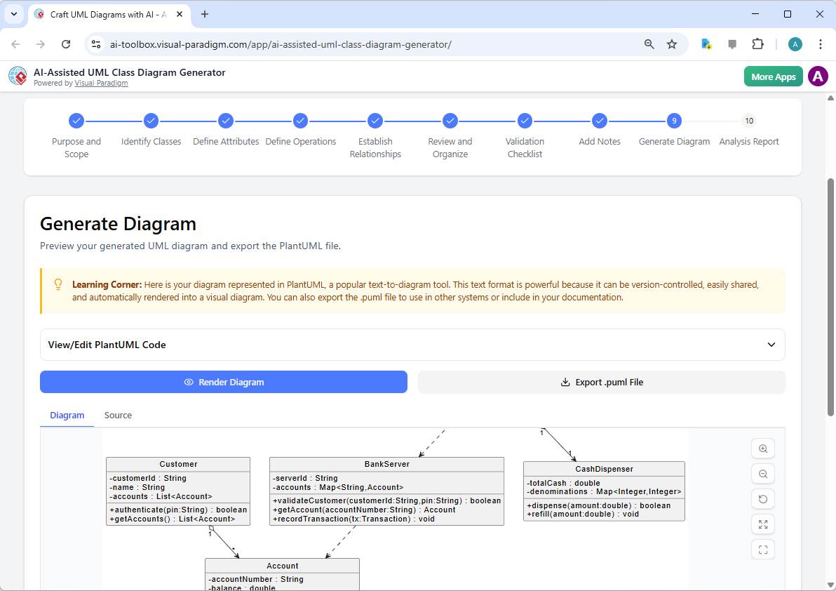 Visual Paradigm AI-Powered AI Assisted UML Class Diagram Generator