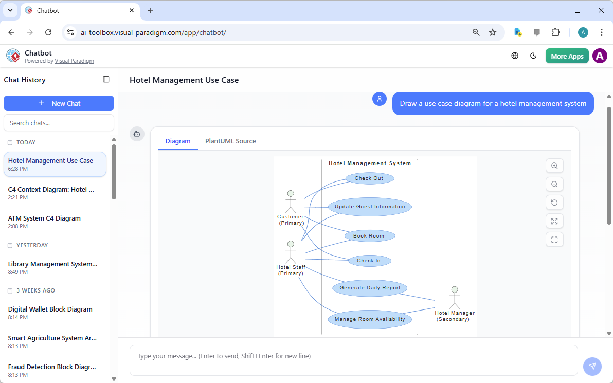 Pembuat Diagram Use Case AI | AI Visual Paradigm