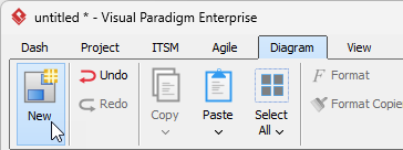 To create a new diagram 