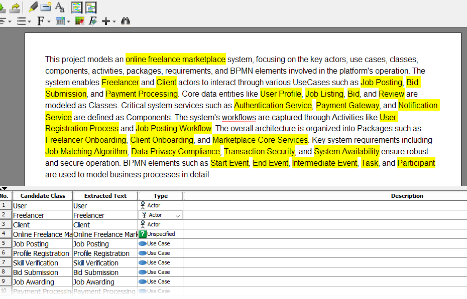 Gerador de Análise Textual por IA: Modelagem Inteligente com o Visual Paradigm