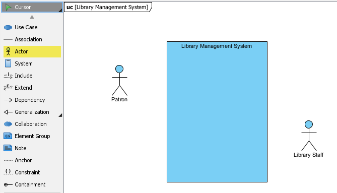 Adding Patron and Library Staff actors