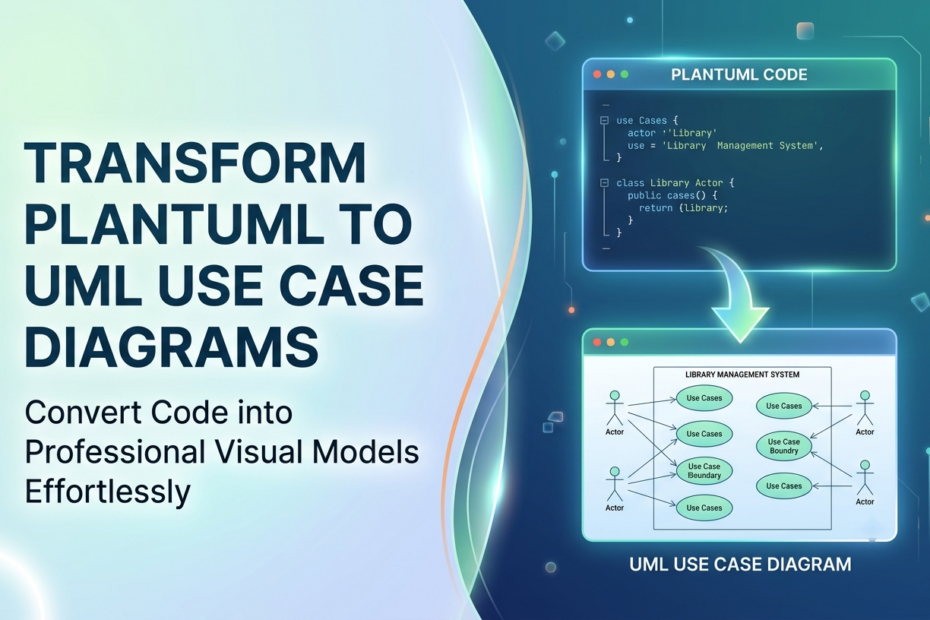 如何將 PlantUML / 程式碼轉換為 UML 使用案例圖