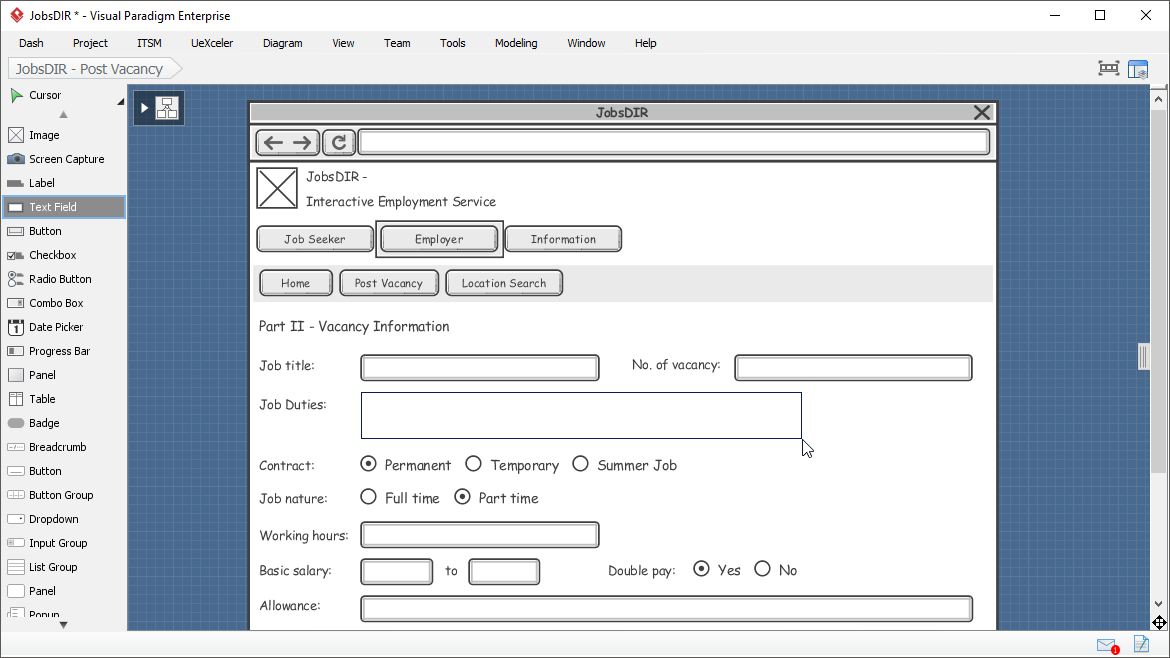 Wireframe tool comes with rich editing functions