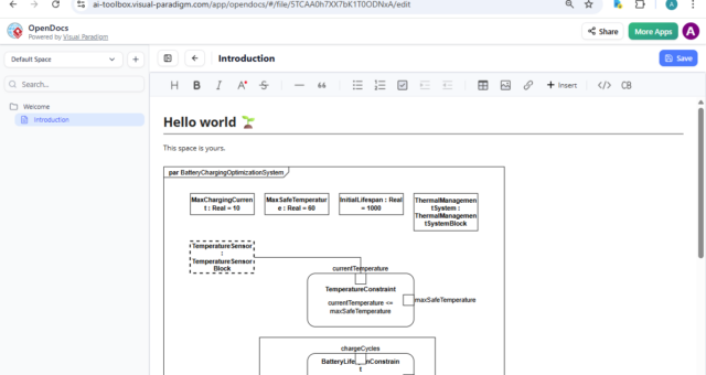 AI SysML Parametric Diagram Generator: Create & Refine with Visual Paradigm