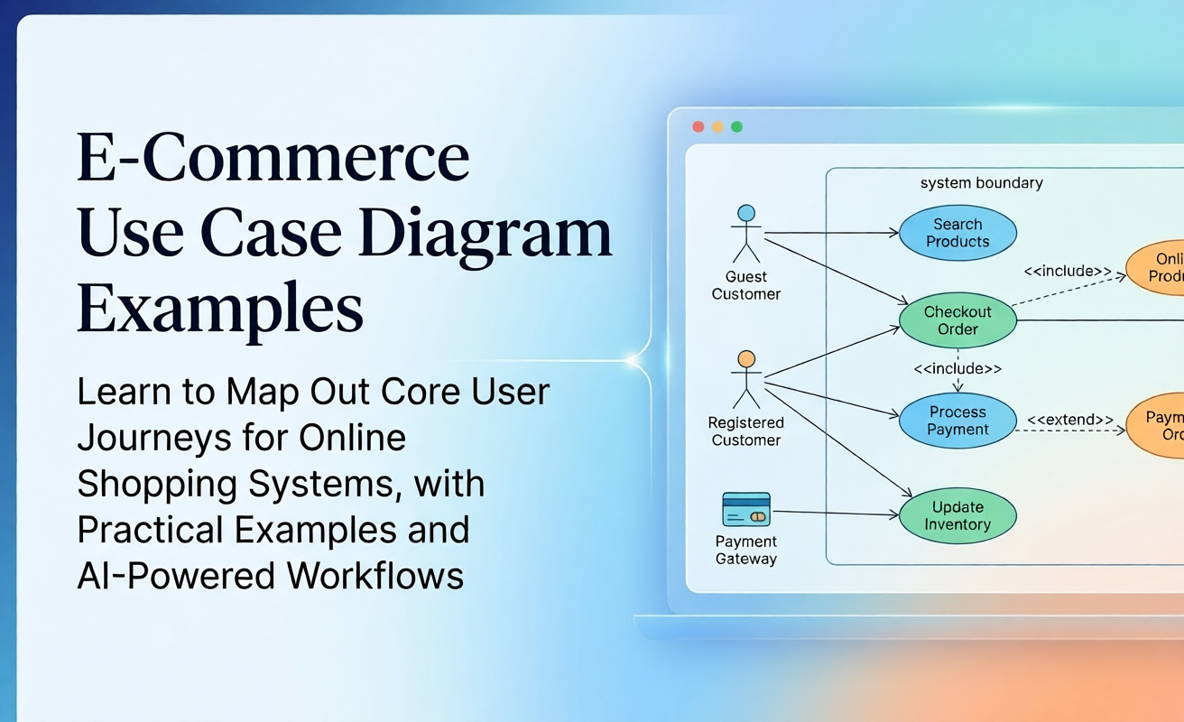 Use Case Diagram Examples for E-Commerce