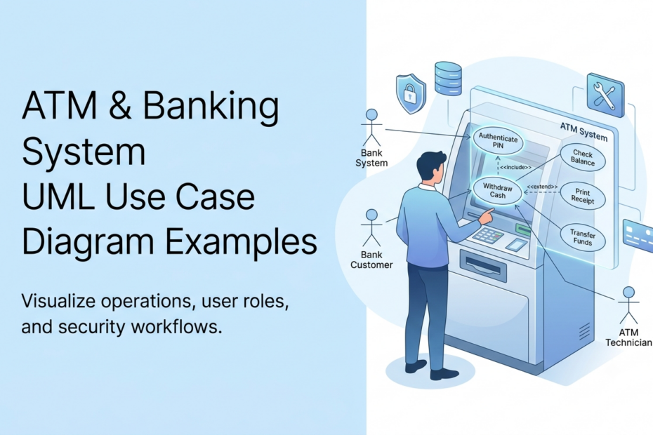 Use Case Diagram Examples for Banking & ATM Systems