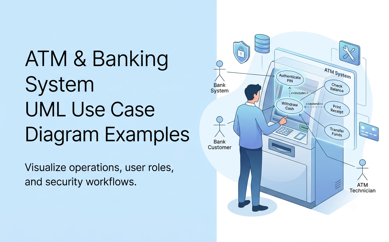 Use Case Diagram Examples for Banking & ATM Systems