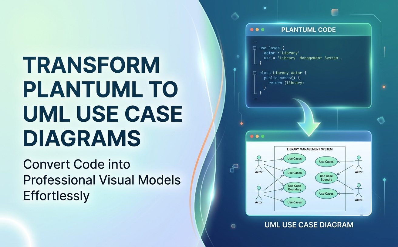 How to Convert PlantUML into a UML Use Case Diagram