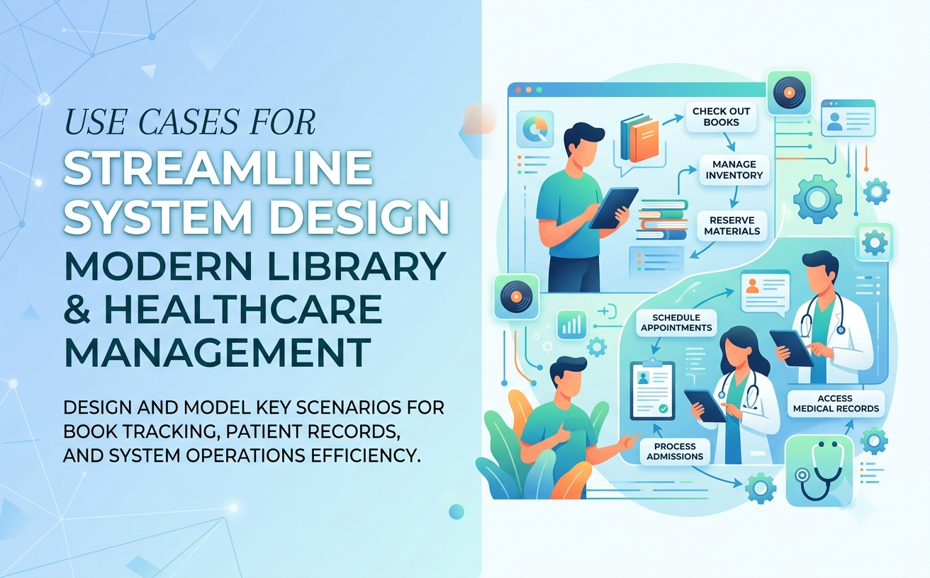Library & Healthcare Management System Use Cases
