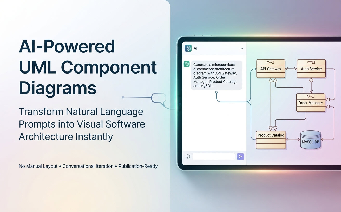 How to Generate a UML Component Diagram from Natural Language Prompts