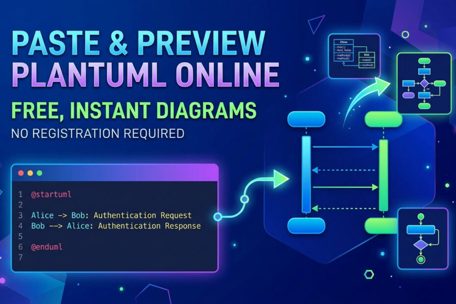 Where Can I Quickly Paste and Preview PlantUML Code Online Without Registering? Where Can I Quickly Paste and Preview PlantUML Code Online Without Registering?